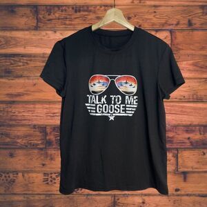 5 for $25🔥Talk To Me Goose Black Short Sleeve T-Shirt Large
